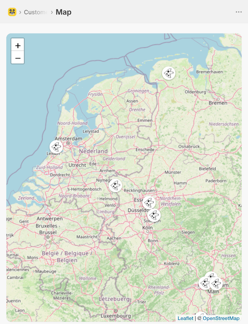 Customer map
