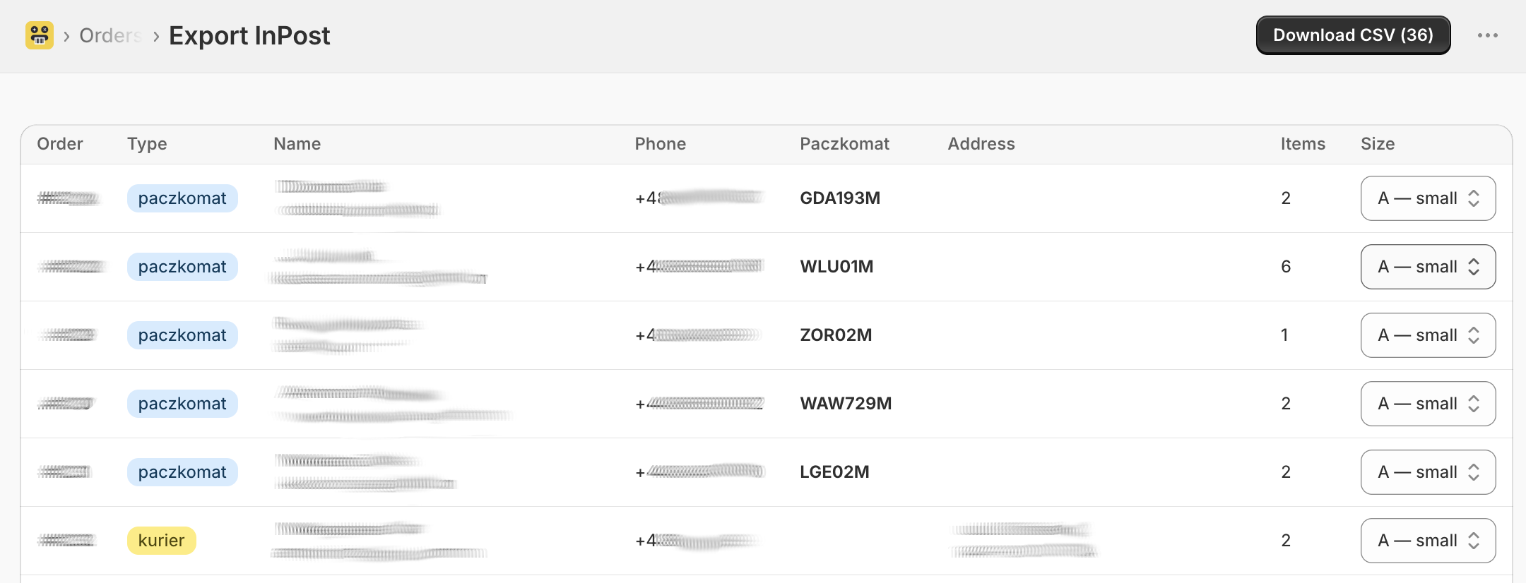 Export InPost